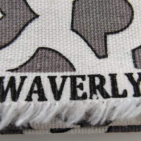 Fabrics by Waverly Inspirations Screen Print Gray & White Lattice - Picture 7 of 9
